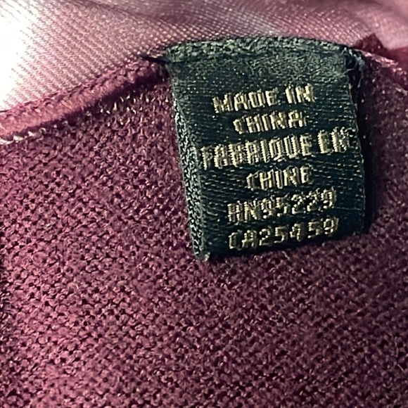 Ted Baker Brianca Porcelain Rose Layered Look Sweater Purple Peplum Sz 4 - Picture 13 of 13